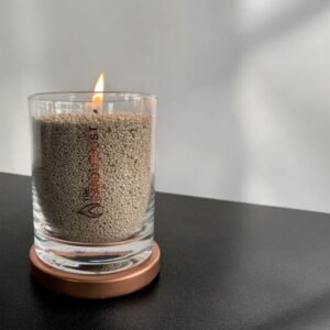 Alternative view of Unscented Powder Candle in Glass - Olive Green 160g