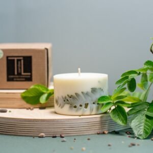 Alternative view of Hand-made Soy Wax Candle with Lemongrass Scent