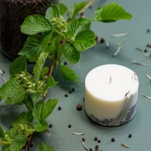 Alternative view of Hand-made Soy Wax Candle with Juniper Scent