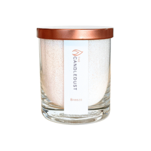 Candledust Powder Candle in Glass Breeze 160 g, handmade Estonian scented candle with mandarin, bergamot, jasmine, and vanilla fragrance