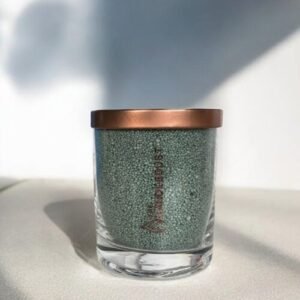 Alternative view of Unscented Powder Candle in Glass - Emerald 160g