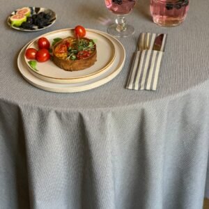 Alternative view of Round Tablecloth, Recycled Fabric - Nord 2