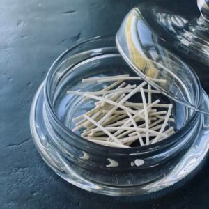 Candledust Extra Wicks – 80 pcs (5 cm) natural cotton wicks for powder candles, reusable and handmade in Estonia