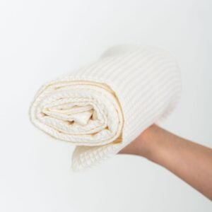 Alternative view of Organic Waffle Cotton Towel - Cream
