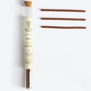 Smells Like Spells Natural Incense FREYA, handcrafted sandalwood and Nag Champa blend inspired by the Norse goddess of love, handmade in Lithuania