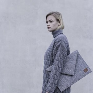 Alternative view of Clutch / Laptop Case Skive - Grey