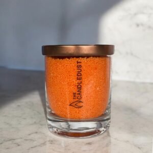 Alternative view of Unscented Powder Candle in Glass - Orange 160g