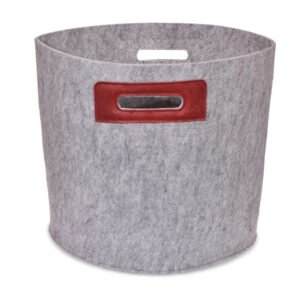 omaking felt basket grey bordeaux handmade storage nordic home decor