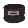 handmade wool felt basket omaking dark grey grey nordic home decor