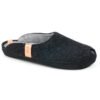 TOKU Brussels lambswool slippers in dark gray – handmade in Estonia, unisex felt indoor shoes, Nordic minimalist design