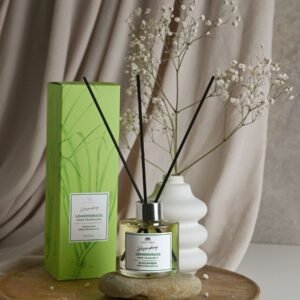 Magrada ‘Refreshing’ Diffuser 100 ml – natural lemongrass soy-based home fragrance, alcohol-free and handmade in Estonia