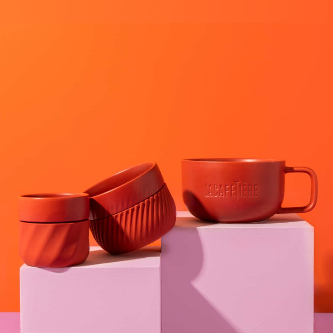 La Cafetière Red Coffee Mugs, 3 pcs La Cafetière Red Coffee Mugs, 3 pcs - Image 2
