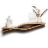 EWART Woods Floating Wooden Wall Shelf – Fish, handmade birch plywood shelf with natural wood veneer, Nordic wall decor, made in Latvia