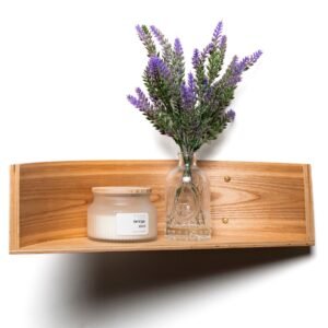 Alternative view of Floating Wooden Wall Shelf - Pie