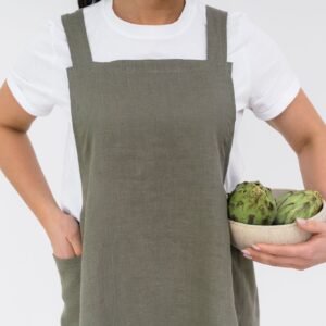 Alternative view of Japanese-Style Linen Apron