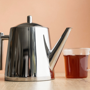 La Cafetière stainless steel jug with infuser, 1.5 L tea jug with removable fine-mesh filter