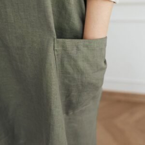 Alternative view of Linen Crossed Back Apron