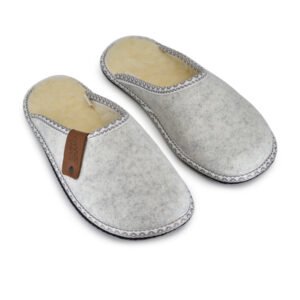 Alternative view of Halla Lambswool & Natural Felt Slippers