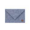 NORDHALE Skive Grey clutch and laptop case, handmade felt envelope bag from Estonia