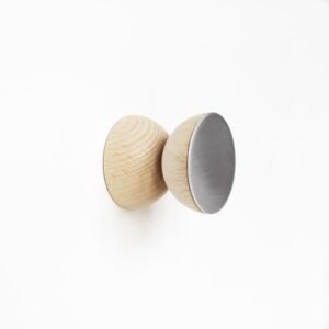 Alternative view of Beech Wood & Aluminium Wall Hook / Knob