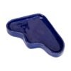 Ceramic Wave Tray – Blue Triangle by 5mm Paper, handmade in Portugal, speckled blue ceramic dish