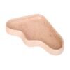 Ceramic Wave Tray – Peach Triangle by 5mm Paper, handmade in Portugal, speckled peach ceramic dish