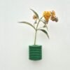 Ribble Wall Vase Green by 5mm Paper – handmade Portuguese wall vase in beech wood with soft green water-based finish