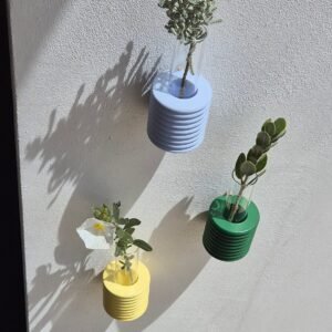 Alternative view of Ribble Wall Vase – Light Blue