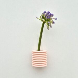 Alternative view of Ribble Wall Vase – Pink