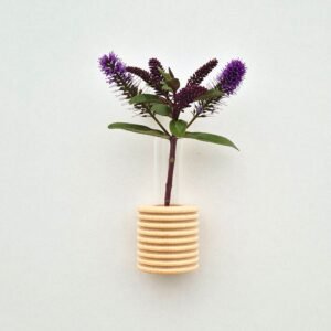 Alternative view of Ribble Wall Vase – Wooden
