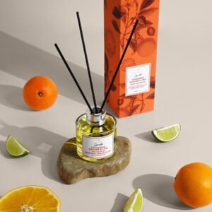 Magrada ‘Spunky’ Diffuser 100 ml – tangerine, orange and lime soy-based natural home fragrance, handmade in Estonia