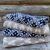 LOKO Sauna Towel Pärnumaa, 100% cotton terry sauna towel, inspired by traditional Pärnumaa mitten pattern, handmade in Estonia