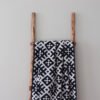LOKO Sauna Towel Setumaa, 100% cotton terry sauna towel, inspired by traditional Setumaa mitten pattern, handmade in Estonia