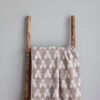 LOKO big sauna towel with Hiiumaa traditional mitten pattern, made from 100% cotton terry