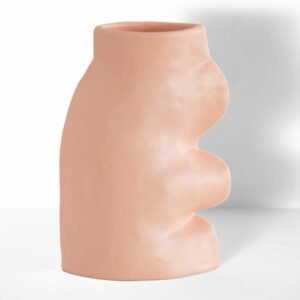 Alternative view of Fluxo Ceramic Vase Large - Pink