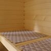 LOKO Sauna Seating Pad Hiiumaa Fly Pattern, linen and cotton sauna bench pad, inspired by Hiiumaa Hanikatsi motif, handmade in Estonia