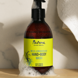 Nurme Wild Lemongrass Shower and Hand Wash Gel 300ml, natural citrus body and hand wash, eco-friendly and handmade in Estonia