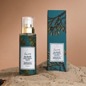 Firming algae body serum with plant extracts, natural anti-cellulite body care, vegan and organic skincare