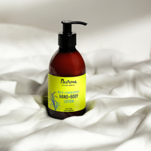 Nurme Wild Lemongrass Hand and Body Lotion 300ml, natural citrus-scented lotion, moisturising and refreshing, handmade in Estonia