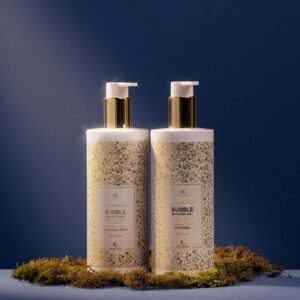 Magrada Bubble Shower Gel with aloe and botanical extracts, sparkling wine scent, vegan natural body wash, handmade in Estonia