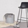 omaking felt basket grey handmade storage nordic design eco friendly