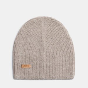Natural Baby Alpaca Wool Fisherman's Rib Beanie
