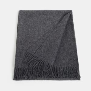 Natūralios „Baby Alpaca“ vilnos maxi šalikas su kutais