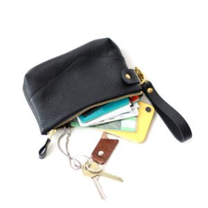 Alternative view of POUCH Wallet - Black with Golden details