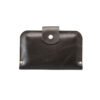 SATURDAY Wallet in chocolate brown leather by TOKS VISOKS, handmade wallet that opens wide with zip coin pocket, fits cash, cards and phone, made in Lithuania