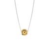 NO MORE Bubble Necklace – Gold, handcrafted sterling silver necklace with 24k gold plating and bubble pendant, made in Lithuania