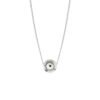 NO MORE Bubble Necklace – Silver, handcrafted sterling silver necklace with minimalist bubble pendant, made in Lithuania