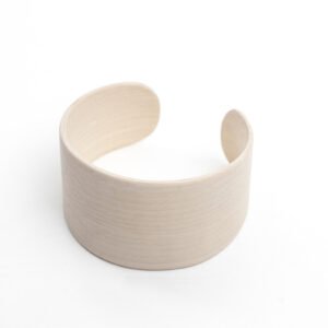 Lentsius Woody Bracelet – Birch, handcrafted upcycled wooden bracelet made in Estonia, minimalist sustainable jewellery