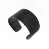 Lentsius Woody – Black Pine Bracelet, handcrafted upcycled wooden bracelet made in Estonia, minimalist sustainable jewellery