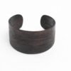 Lentsius Woody Bracelet – Ebony, handcrafted upcycled wooden bracelet made in Estonia, minimalist sustainable jewellery